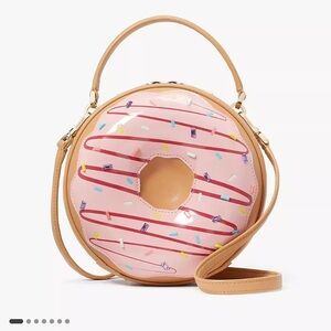 BNWT BUNDLE! Kate Spade Donut Crossbody, Card Holder, AirPod Case & Gingham Tote
